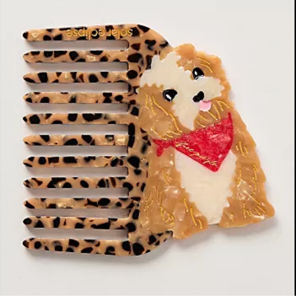 7041. FP Exclusive Solar Eclipse Hand-Painted Pocket Comb